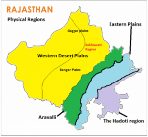 Relief and structure of Rajasthan