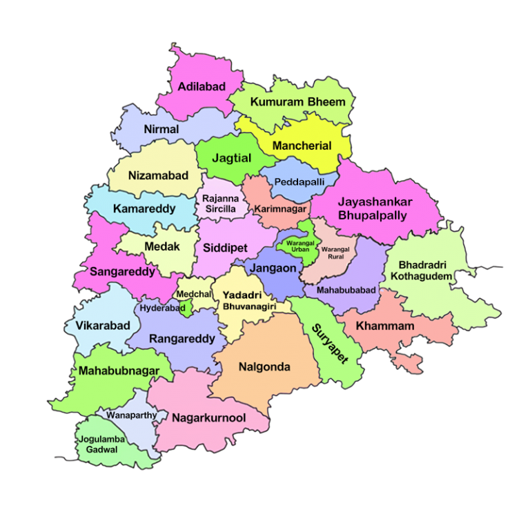 Geographical Location of Telangana - Telangana PCS Exam Notes